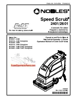 Preview for 1 page of Nobles Speed Scrub 2401 Operator And Parts Manual