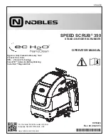 Nobles SPEED SCRUB 350 Operator'S Manual preview