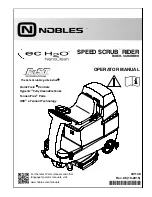 Preview for 1 page of Nobles Speed Scrub Rider Operator'S Manual