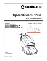 Nobles SpeedGleam Operator And Parts Manual предпросмотр