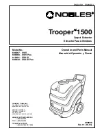 Preview for 1 page of Nobles Trooper 1500 Operator And Parts Manual