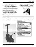 Preview for 9 page of Nobles Ultrashine 1000150 Operator And Parts Manual