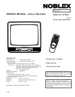 Предварительный просмотр 1 страницы Noblex 111325907 Service Manual