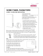 Preview for 2 page of NOBOCOOL E4EU 2000 Operating Instructions