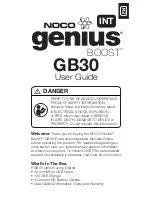 NOCO Genius Boost GB30 User Manual предпросмотр