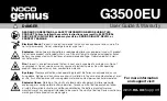 NOCO Genius G3500EU User Manual & Warranty preview