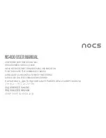 NOCS NS400 User Manual preview