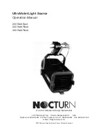 Preview for 1 page of nocturn 250 Watt Flood Operation Manual