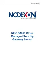 NODEXON NX-SG Series Product Manual предпросмотр