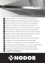 Preview for 1 page of NODOR 7279 Manual For The Installation, Use And Maintenance