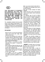 Preview for 11 page of NODOR I2160 BK Operating And Maintenance Instructions Manual