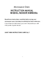 NODOR NMW25Ix Instruction Manual preview