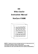 Preview for 2 page of NODOR NorCare V36BK Installation, Use And Maintenance Instructions