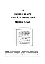 Preview for 17 page of NODOR NorCare V36BK Installation, Use And Maintenance Instructions