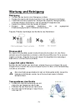 Preview for 75 page of NODOR NorCare V36BK Installation, Use And Maintenance Instructions