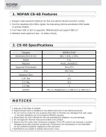 Preview for 2 page of Nofan CS-60 User Manual