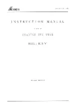 Предварительный просмотр 1 страницы Nohken KSV Instruction Manual