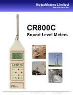 NoiseMeters Limited CR800C Manual предпросмотр