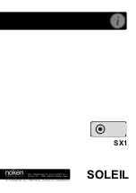 noken SOLEIL SX1 Manual preview