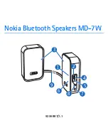 Preview for 1 page of Nokia 02703V6 - Bluetooth Speaker User Manual