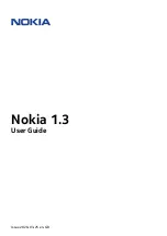 Предварительный просмотр 1 страницы Nokia 1.3 User Manual