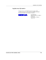 Предварительный просмотр 105 страницы Nokia 100s Installation Manual