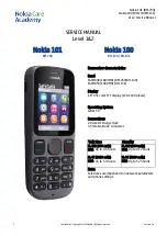 Nokia 101 Service Manual preview