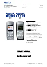 Nokia 1110 Service Manual предпросмотр