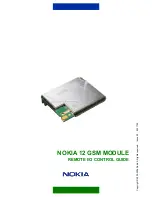 Preview for 1 page of Nokia 12 GSM MODULE REMOTE I/O Control Manual