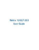 Nokia 1202 User Manual preview