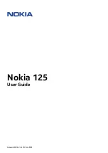 Nokia 125 User Manual preview