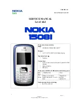 Предварительный просмотр 1 страницы Nokia 1508I Service Manual