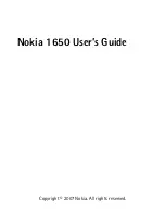 Nokia 1650 User Manual preview