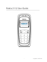 Nokia 2112 User Manual preview