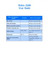 Nokia 2280 User Manual preview