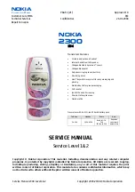 Preview for 1 page of Nokia 2300 - Cell Phone - GSM Service Manual