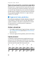 Предварительный просмотр 87 страницы Nokia 2366i - Cell Phone - Verizon Wireless (Spanish) Manual Del Usuario