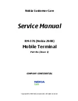 Nokia 2608 Service Manual preview