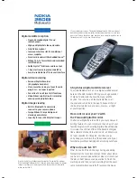 Preview for 2 page of Nokia 260S Mediamaster Brochure & Specs