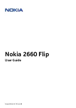 Предварительный просмотр 1 страницы Nokia 2660 Flip User Manual