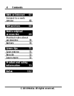 Preview for 4 page of Nokia 2710 User Manual