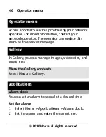 Предварительный просмотр 46 страницы Nokia 2710 User Manual