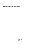 Nokia 2720 User Manual preview