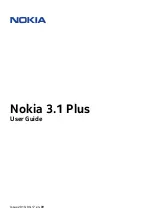 Preview for 1 page of Nokia 3.1 Plus User Manual