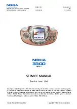 Nokia 3300 - Cell Phone - GSM Service Manual предпросмотр