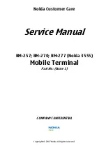 Nokia 3555 Service Manual preview