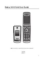 Предварительный просмотр 2 страницы Nokia 3610 User Manual