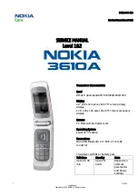 Preview for 1 page of Nokia 3610A Service Manual