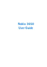 Nokia 3650 - Smartphone 3.4 MB User Manual предпросмотр