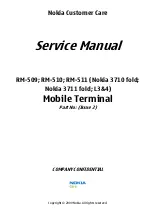 Preview for 1 page of Nokia 3710 fold Service Manual